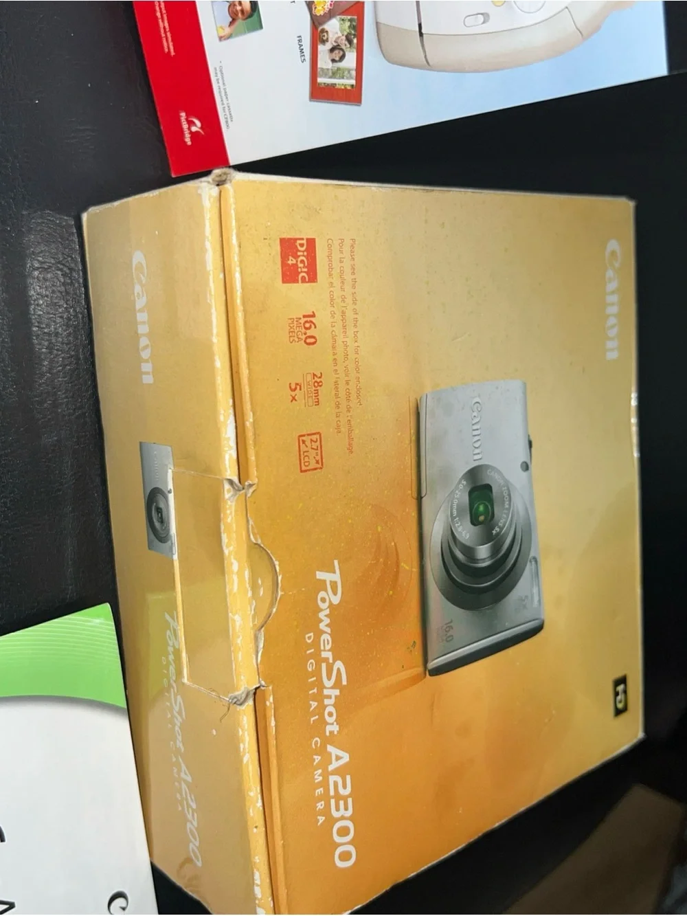 CanonPowerShot& SELPHY White Portable Photo Printer with Accessories and Manuals